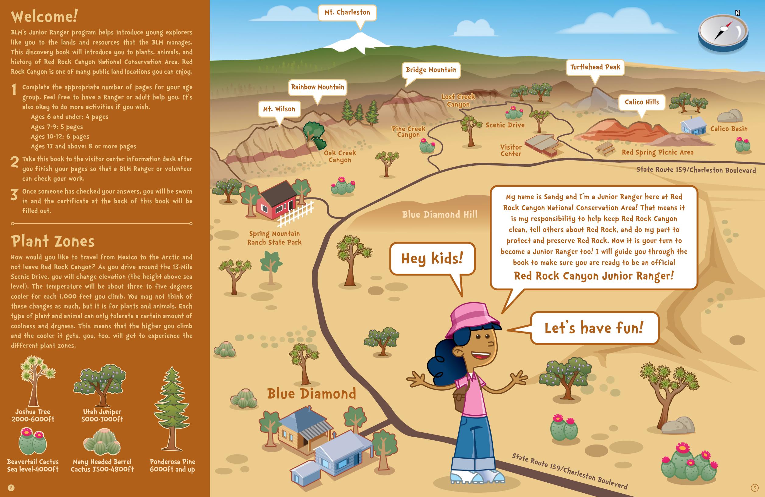 Washoe County Junior Ranger activity book - Graphics