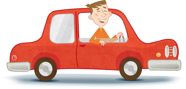 Illustration of a car for Greater Nevada Credit Union - Graphic Illustration