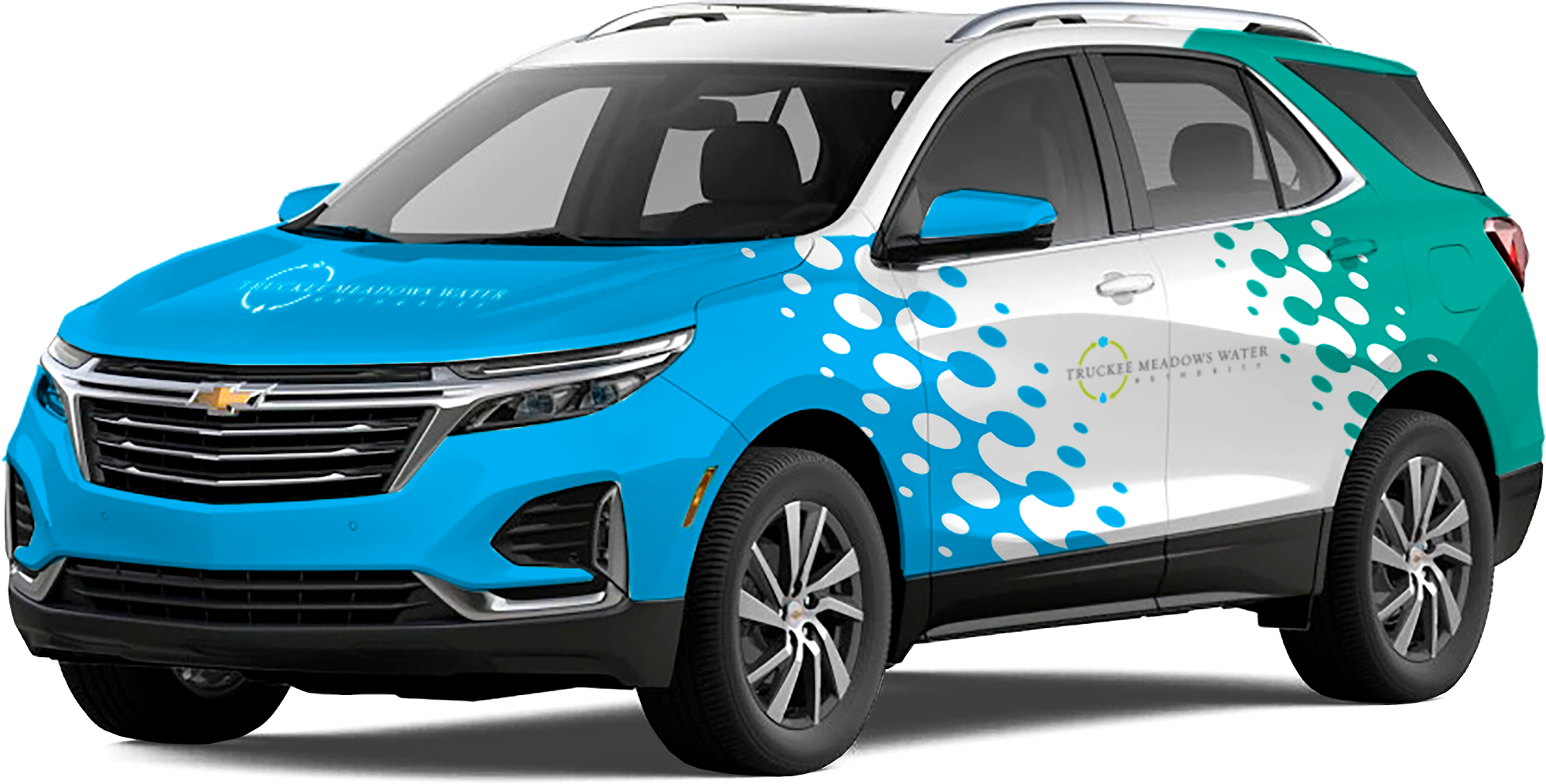 TMWA graphic wrapped car