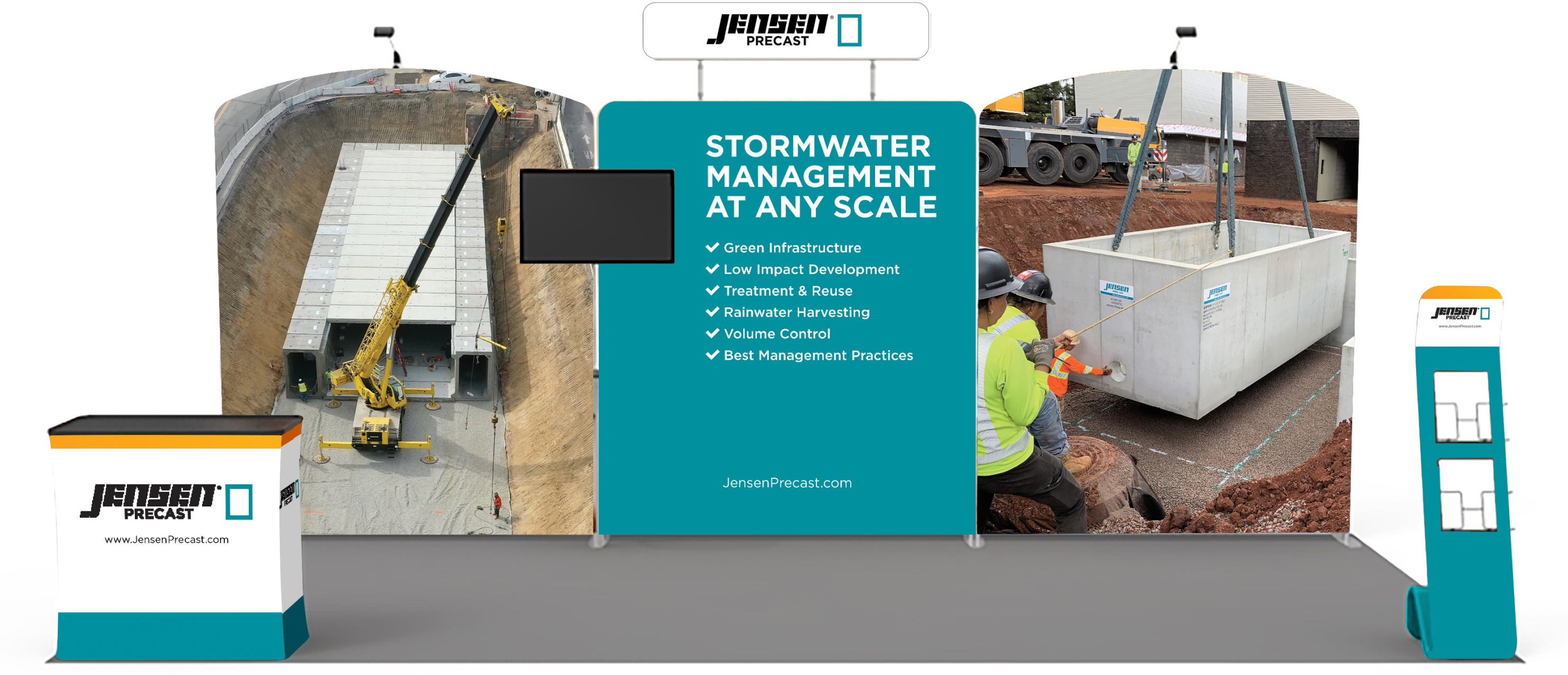Jensen Infrastructure tradeshow booth design