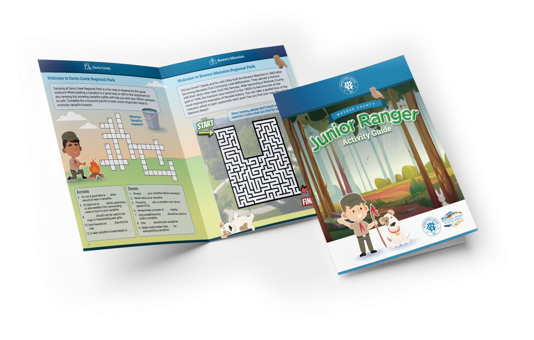 Washoe County Junior Ranger activity book - Graphic Designer In Reno