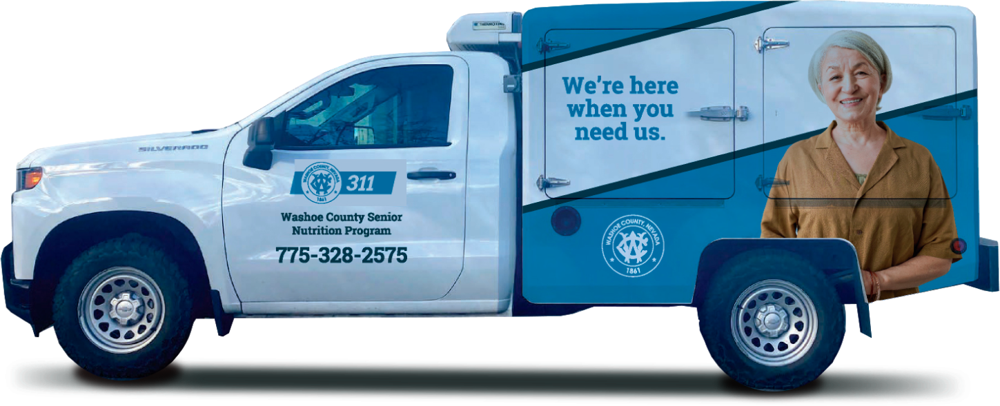 Washoe County Senior Services Meal Truck with design by MeshCreative